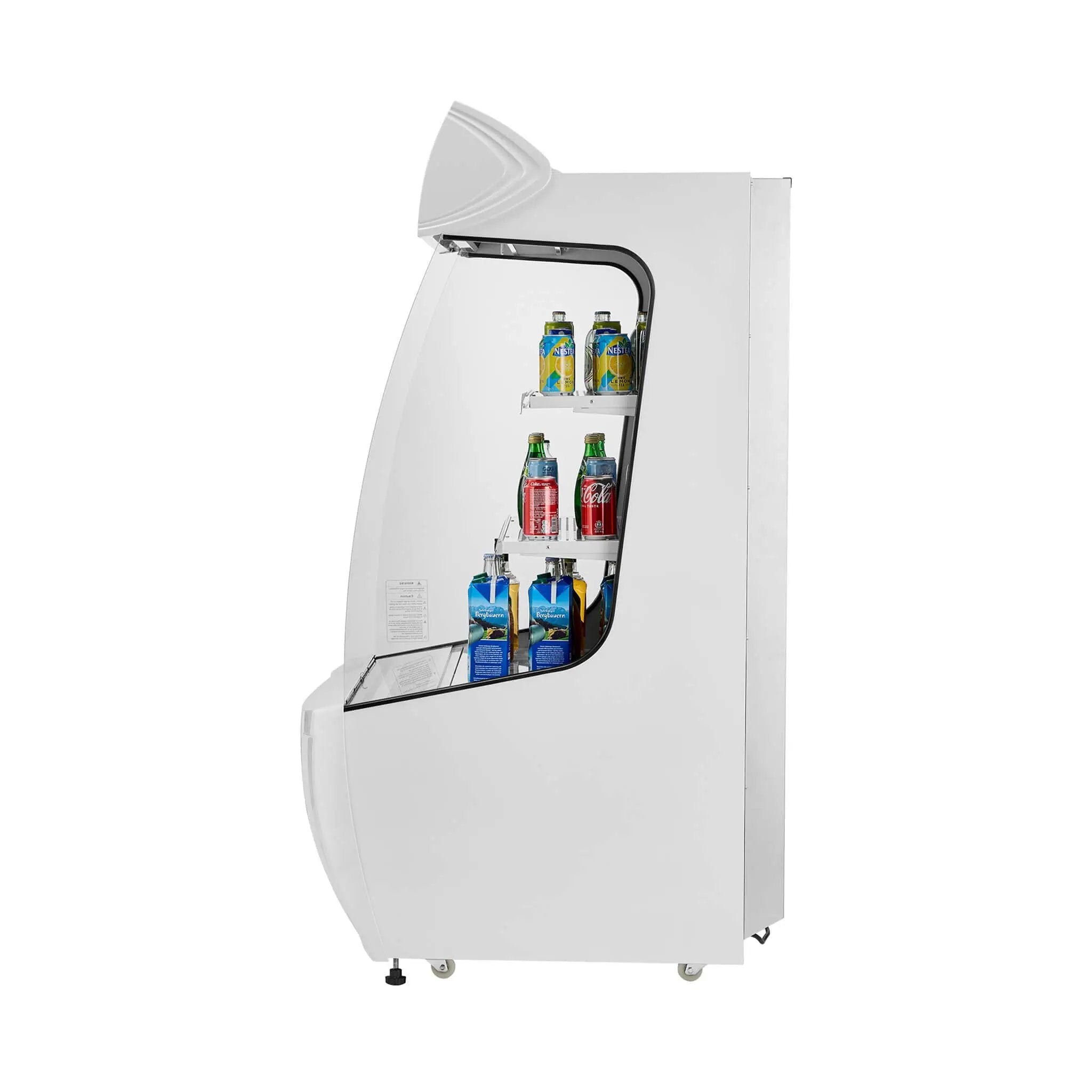 Heavy-Duty 12 Cu.Ft 2-Tier Open-Air Industrial Display Merchandiser Cooler (SAK14832) by SAKSBY WHOLESALE
