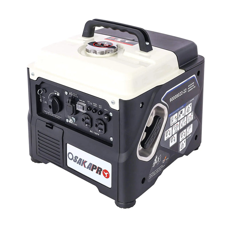 Heavy-Duty 1200W Ultra-Quiet Portable Gas Engine Inverter Generator (SAK54675) by SAKSBY WHOLESALE