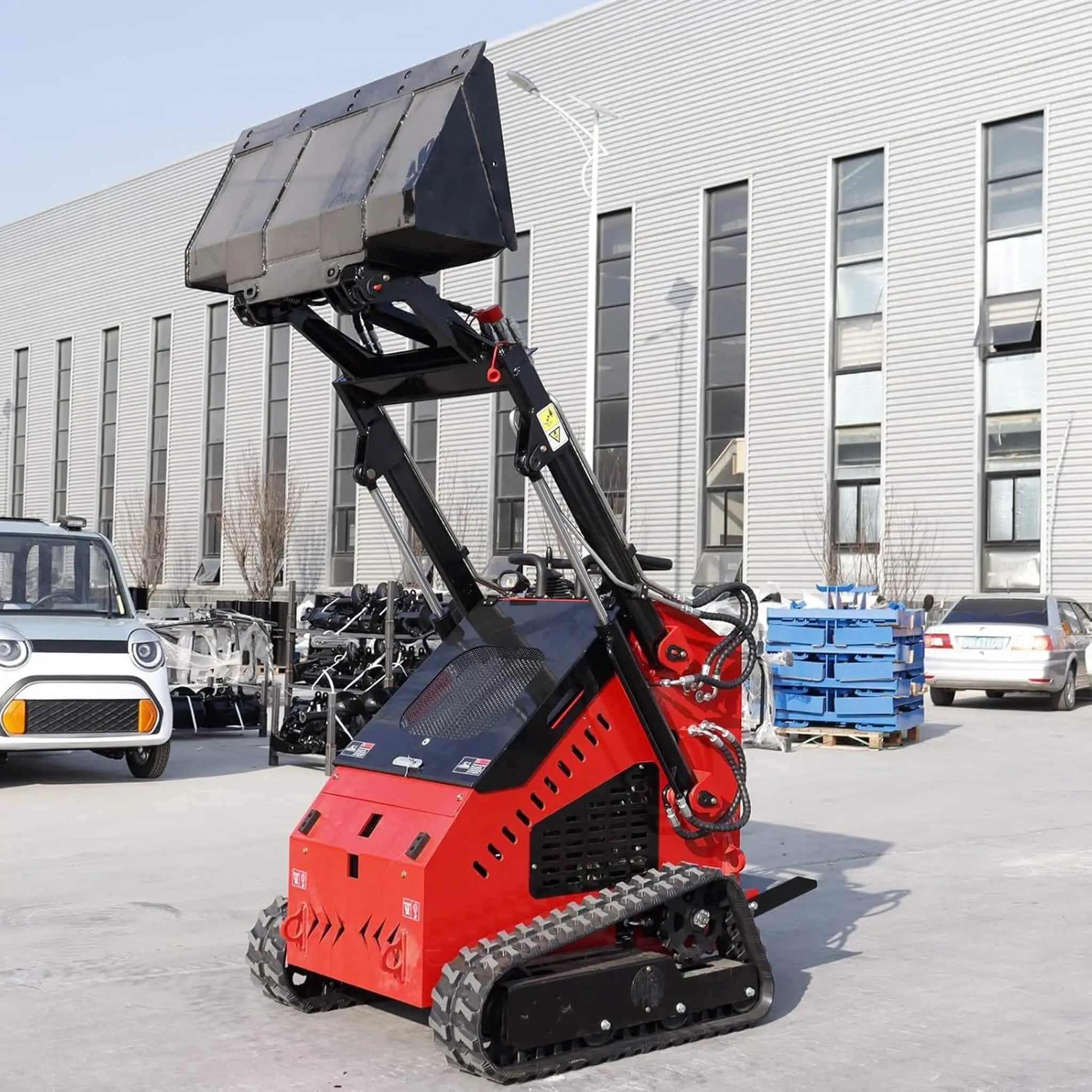 Heavy-Duty 13.5HP Mini Crawler Skid Steer Loader With Bucket (SAK39052) by SAKSBY WHOLESALE