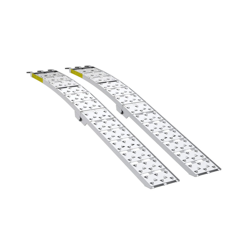 Heavy-Duty 1500LB 7.5FT Folding Aluminum Loading Ramps Set (SAK30158) by SAKSBY WHOLESALE
