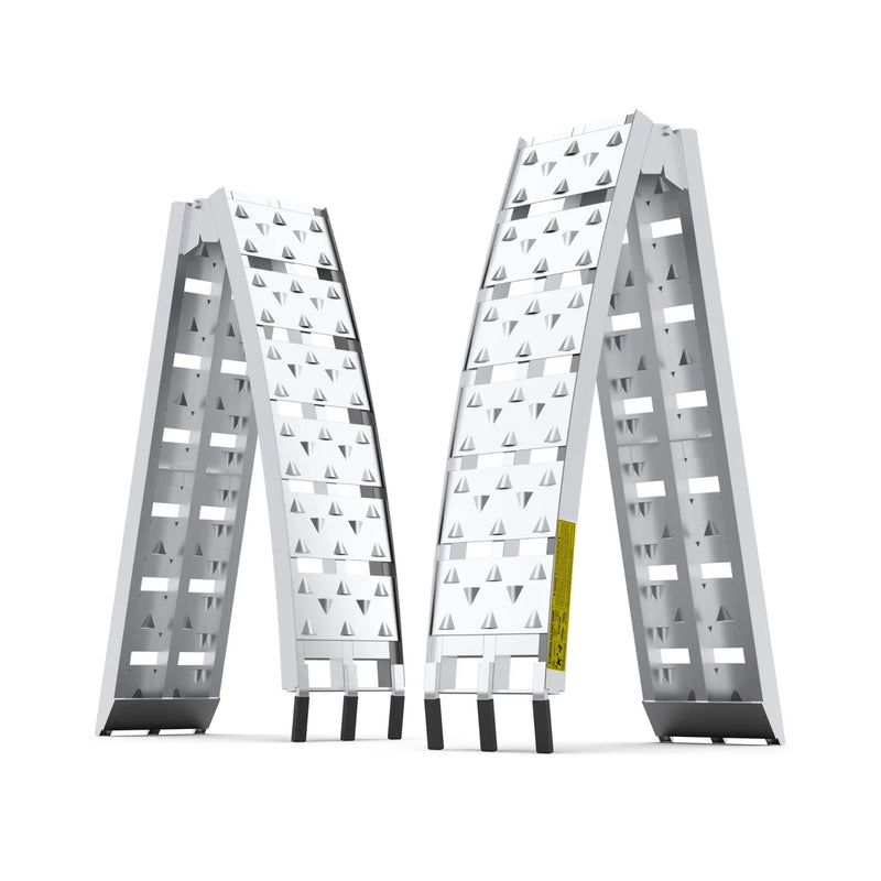 Heavy-Duty 1500LB 7.5FT Folding Aluminum Loading Ramps Set (SAK30158) by SAKSBY WHOLESALE