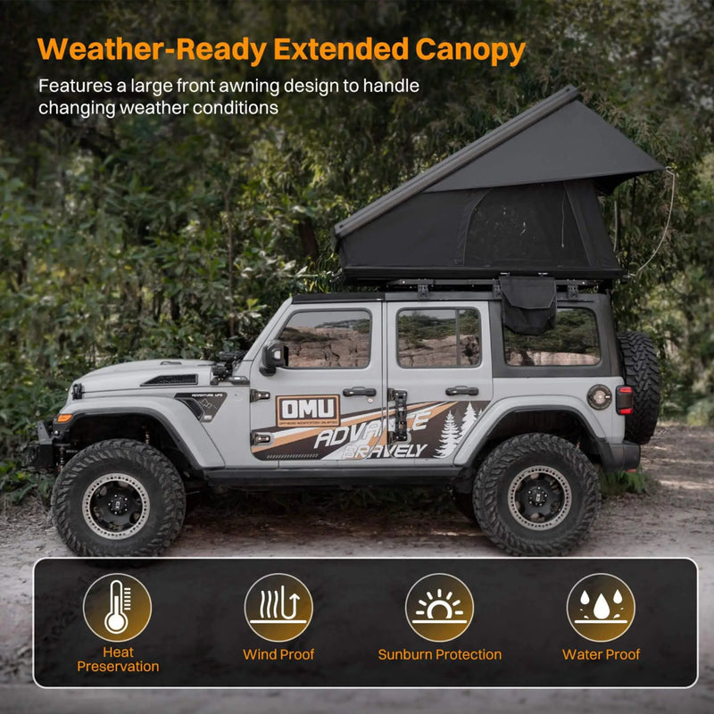 Trailora Altitude Heavy-Duty Hard-Shell Rooftop Tent With Ladder [2-3 Person] (SAK93120) by SAKSBY WHOLESALE