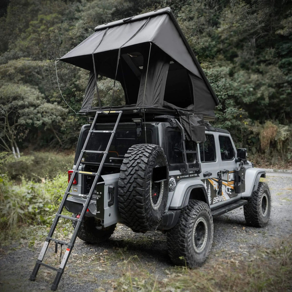 Trailora Altitude Heavy-Duty Hard-Shell Rooftop Tent With Ladder [2-3 Person] (SAK93120) by SAKSBY WHOLESALE