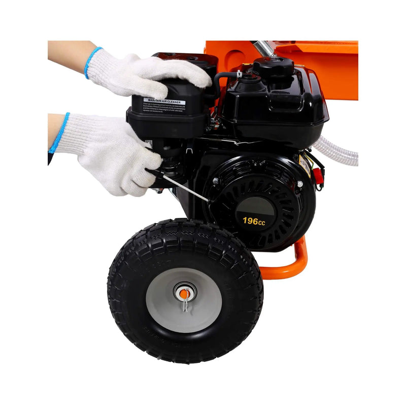Heavy-Duty 20-Ton 7HP Portable Log Splitter With Auto-Return Hydraulic Ram (SAK15842) by SAKSBY WHOLESALE