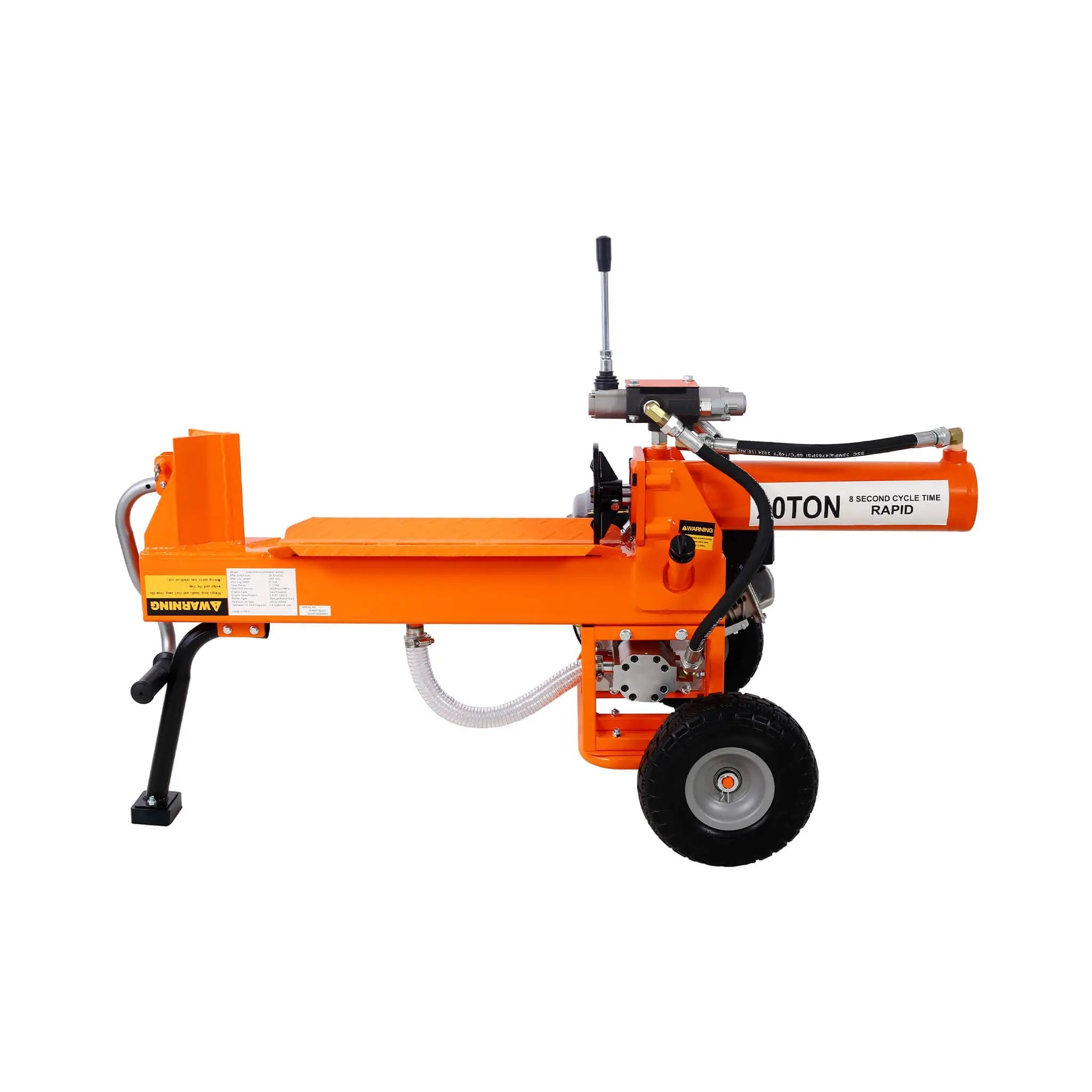 Heavy-Duty 20-Ton 7HP Portable Log Splitter With Auto-Return Hydraulic Ram (SAK15842) by SAKSBY WHOLESALE