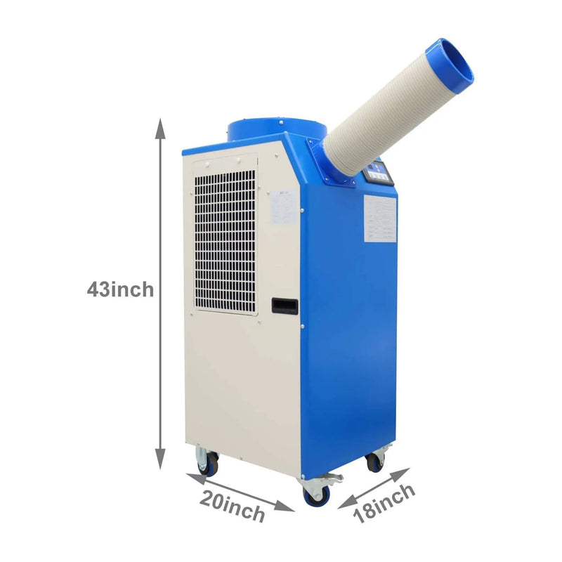 Heavy-Duty 220V Portable 11K BTU Outdoor Industrial Spot Cooler Air Conditioner (SAK59327) by SAKSBY WHOLESALE