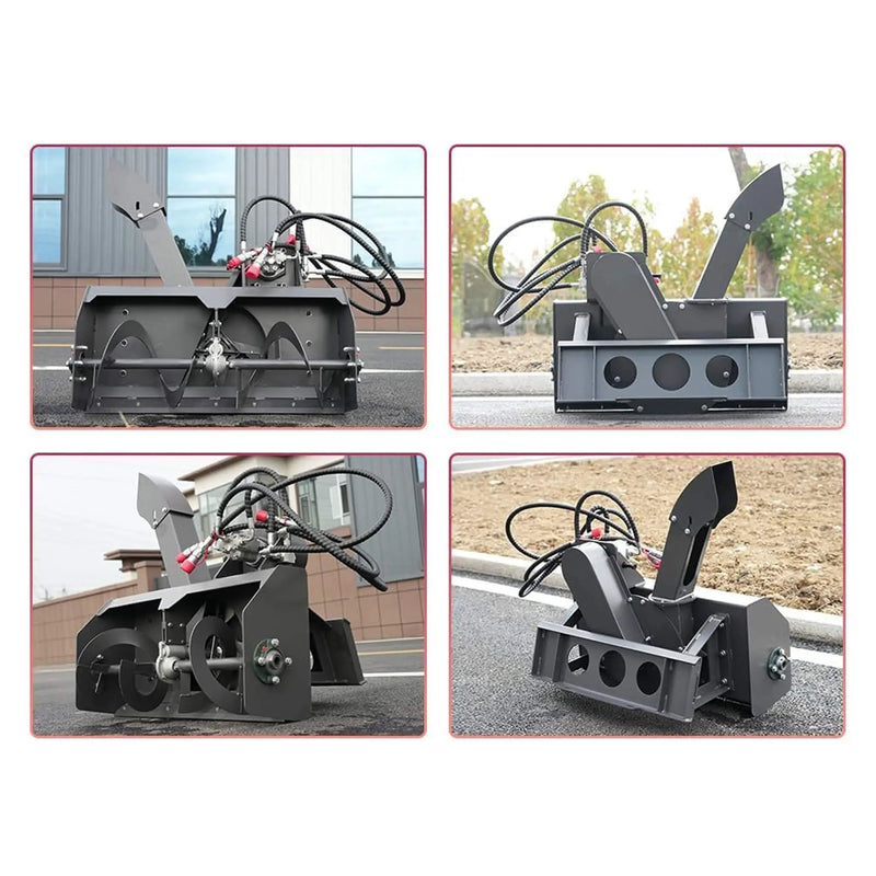 Heavy-Duty 23-Inch Skid Steer Snow Blower Attachment With Directional Chute (SAK94301) by SAKSBY WHOLESALE