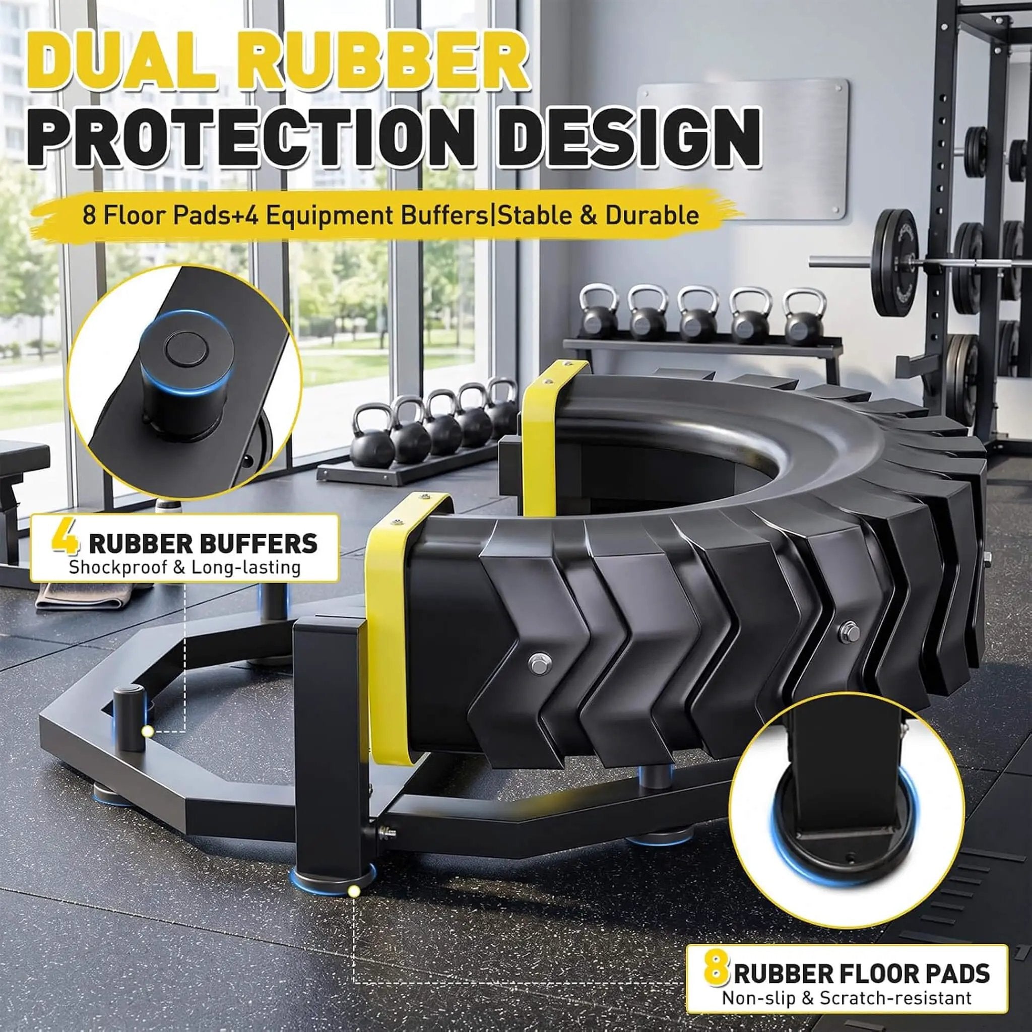 Rovix Heavy-Duty 330LBS Multifunctional Flip Machine With Anti-Slip Base (SAK90527) by SAKSBY WHOLESALE