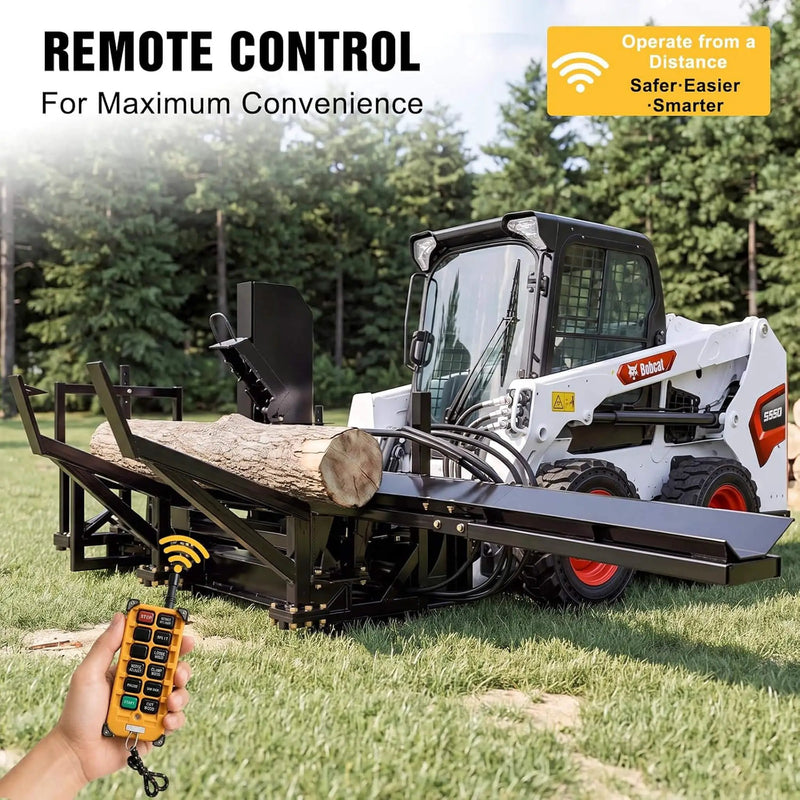Heavy-Duty 35T All-In-One Firewood Processor And Log Lifter Skid Steer Attachment (SAK37152) by SAKSBY WHOLESALE