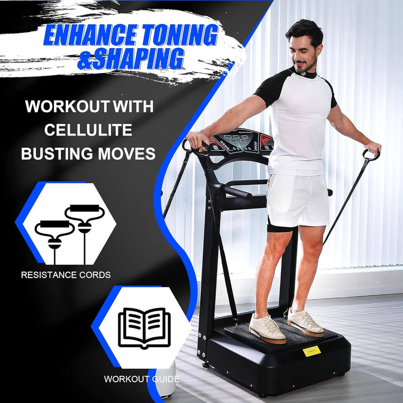 Rovix Heavy-Duty 400LBS Whole Body Vibration Plate Workout Machine (SAK57390) by SAKSBY WHOLESALE