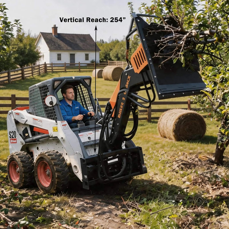 Heavy-Duty 42-Inch Articulating Brush Cutter Skid Steer Attachment (SAK17062) by SAKSBY WHOLESALE