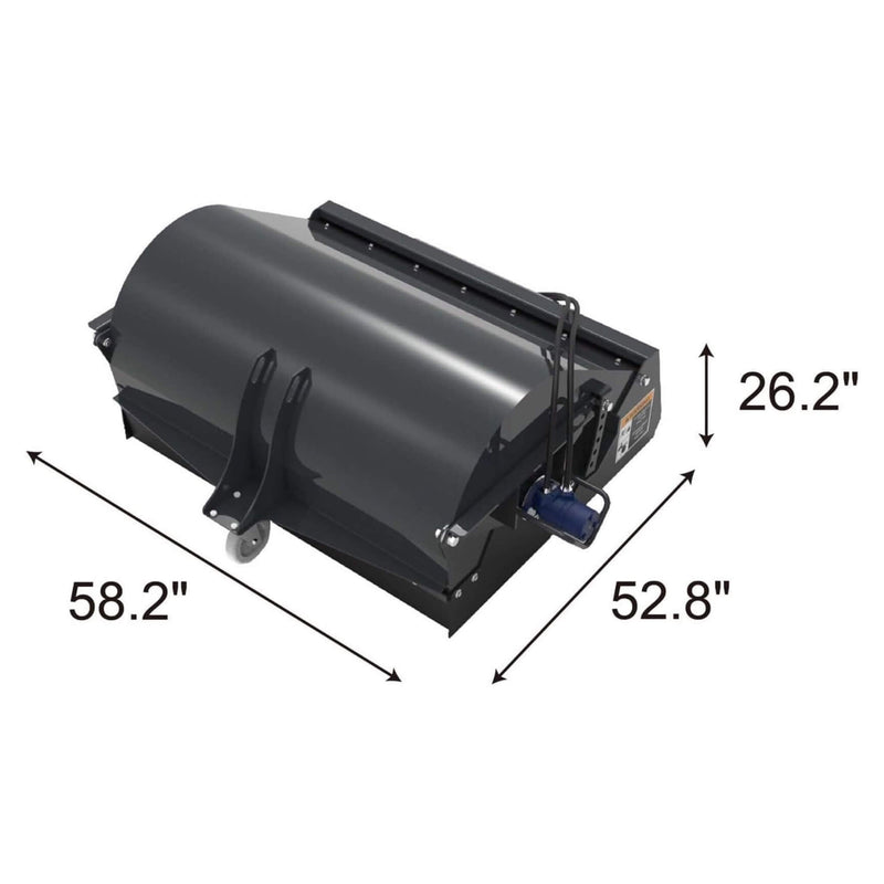 Heavy-Duty 48-Inch Mini Skid Steer Sweeper Attachment (SAK94820) by SAKSBY WHOLESALE