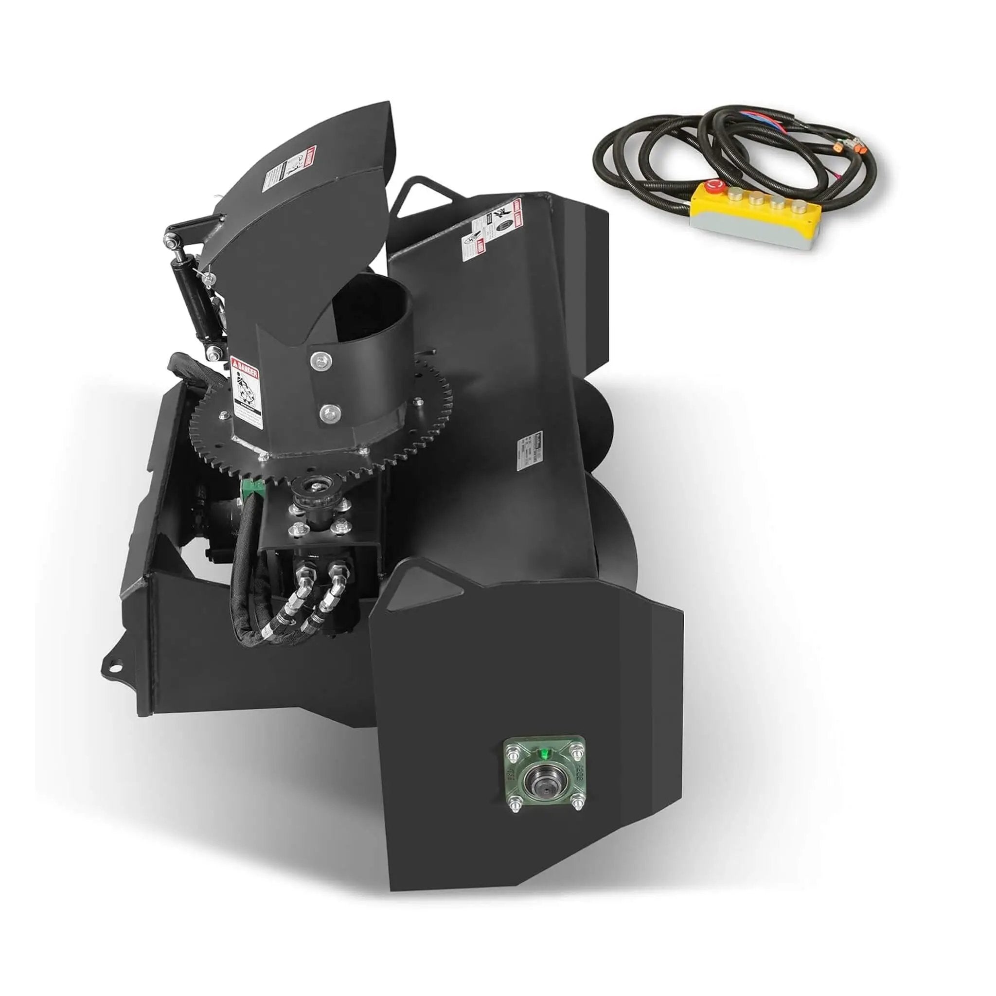 Heavy-Duty 48-Inch Remote Control Hydraulic Mini Skid Steer Snow Blower Attachment (SAK34782) by SAKSBY WHOLESALE