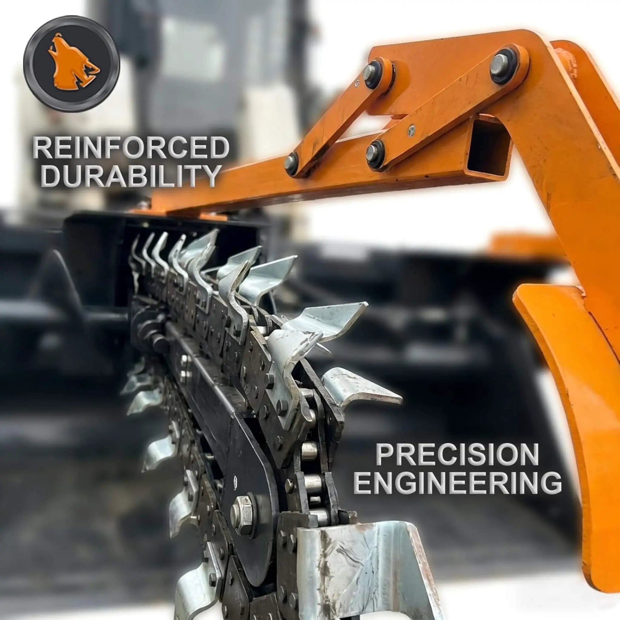 Heavy-Duty 48-Inch Skid Steer Attachment Trencher With Auger (SAK16842) by SAKSBY WHOLESALE