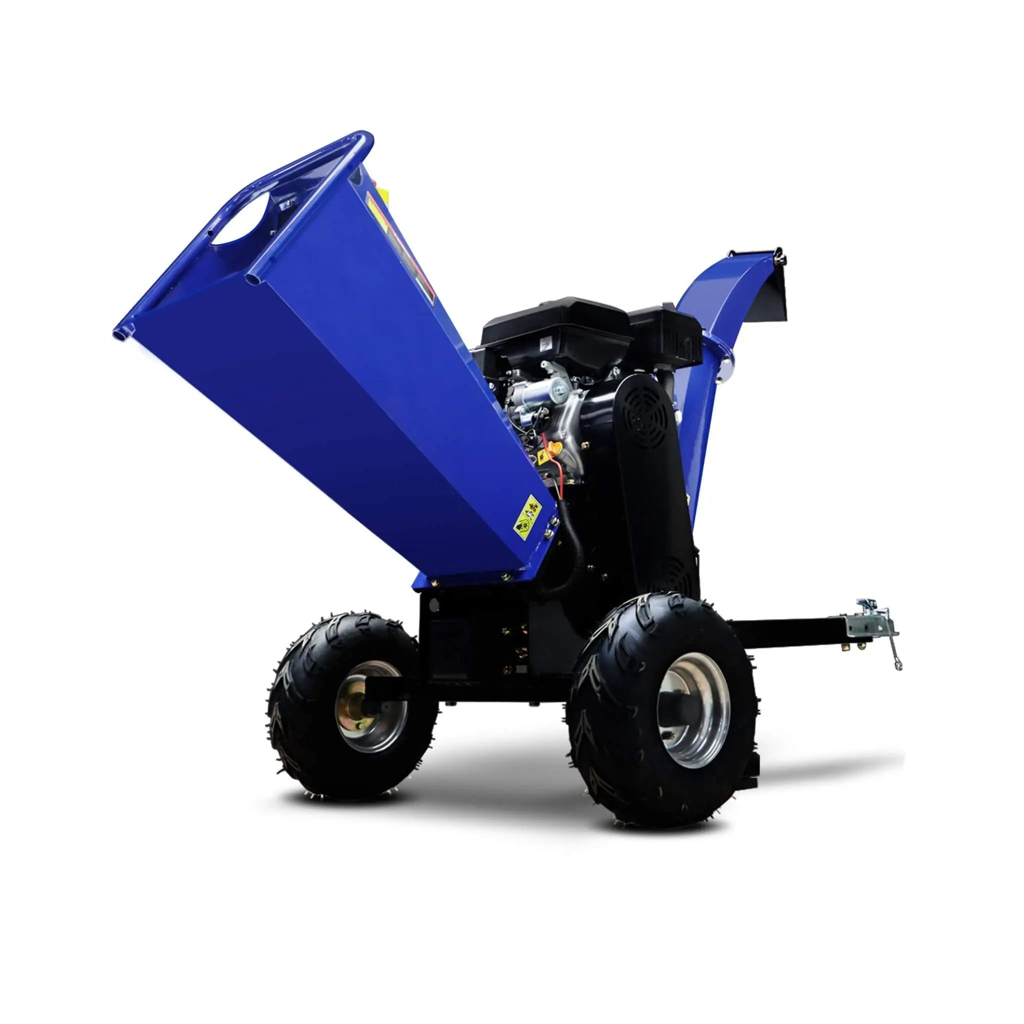 Heavy-Duty 5-Inch 15HP 420CC Gas Drum Wood Chipper Shredder With Electric Start And Tow Hitch (SAK48652) by SAKSBY WHOLESALE