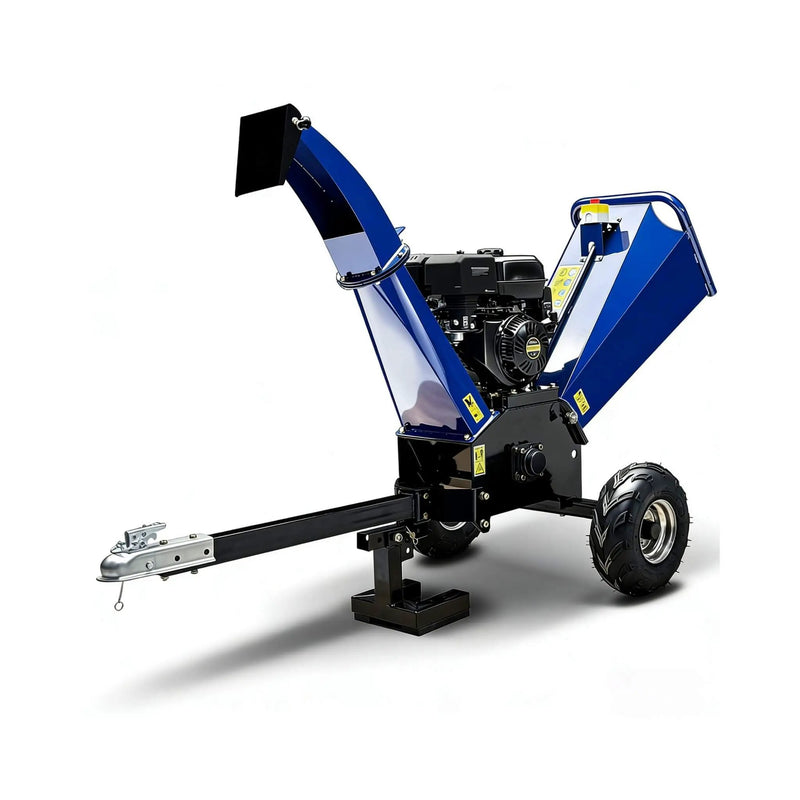Heavy-Duty 5-Inch 15HP 420CC Gas Drum Wood Chipper Shredder With Electric Start And Tow Hitch (SAK48652) by SAKSBY WHOLESALE