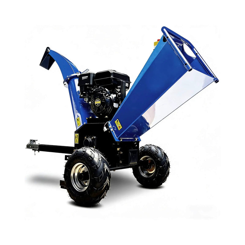 Heavy-Duty 5-Inch 15HP 420CC Gas Drum Wood Chipper Shredder With Electric Start And Tow Hitch (SAK48652) by SAKSBY WHOLESALE