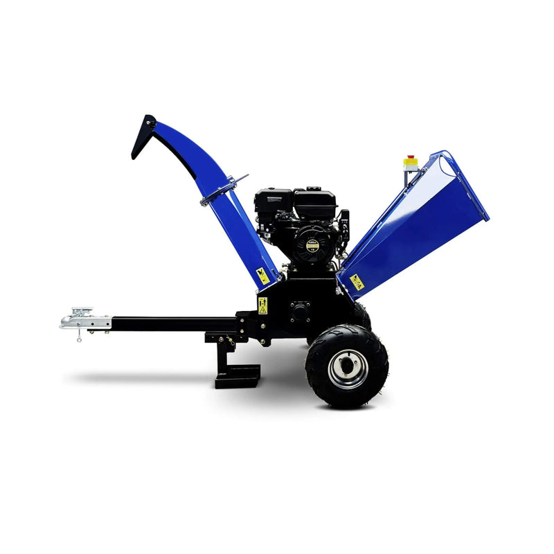 Heavy-Duty 5-Inch 15HP 420CC Gas Drum Wood Chipper Shredder With Electric Start And Tow Hitch (SAK48652) by SAKSBY WHOLESALE