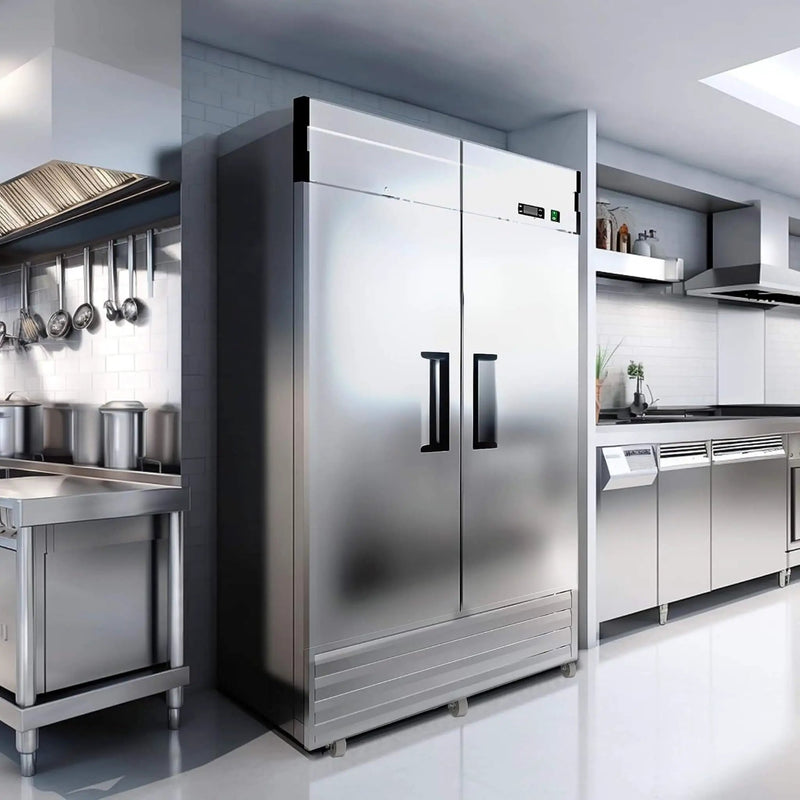 Heavy-Duty 54-Inch 2-Door Stainless Steel Commercial Freezer With OmniSmart Temperature Control (SAK91765) by SAKSBY WHOLESALE