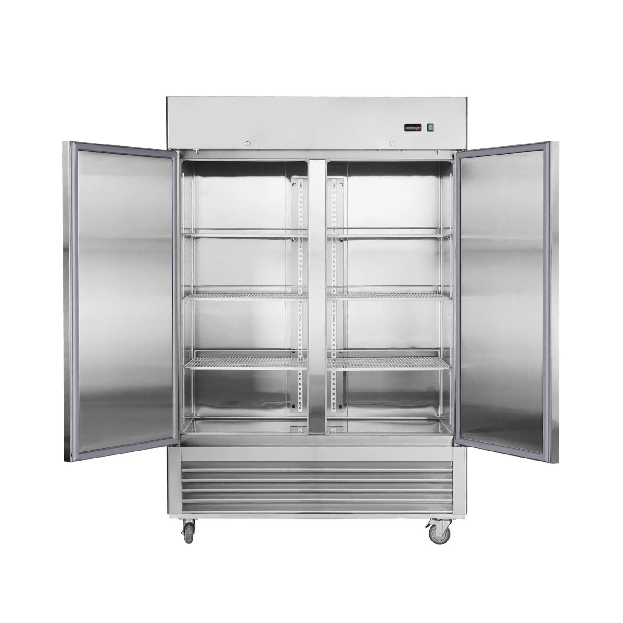 Heavy-Duty 54-Inch Stainless Steel 2-Door Reach-In Upright Commercial Freezer (SAK66598) by SAKSBY WHOLESALE