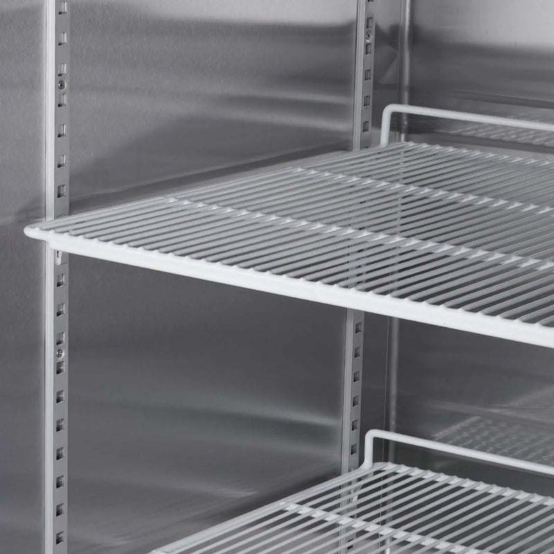 Heavy-Duty 54-Inch Stainless Steel 2-Door Reach-In Upright Commercial Freezer (SAK66598) by SAKSBY WHOLESALE