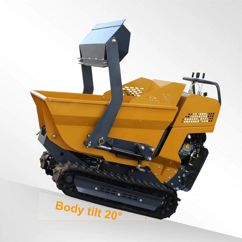 Heavy-Duty 6.5HP 1100LBS Tracked Hydraulic Dumper With Shovel (SAK62780) by SAKSBY WHOLESALE