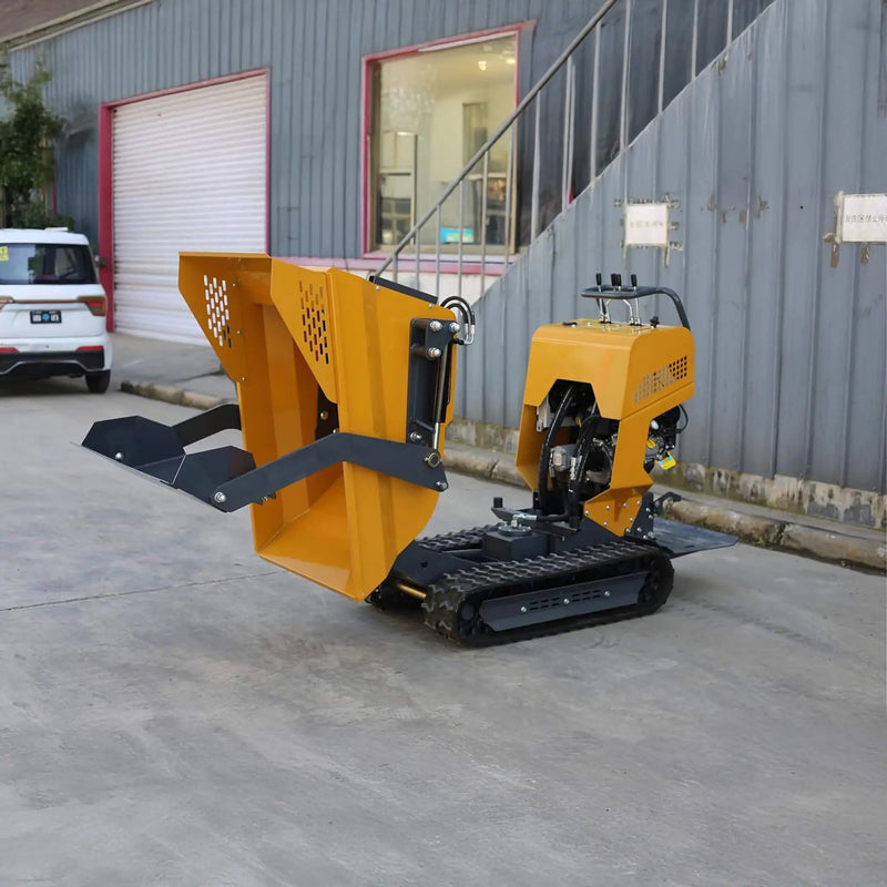 Heavy-Duty 6.5HP 1100LBS Tracked Hydraulic Dumper With Shovel (SAK62780) by SAKSBY WHOLESALE