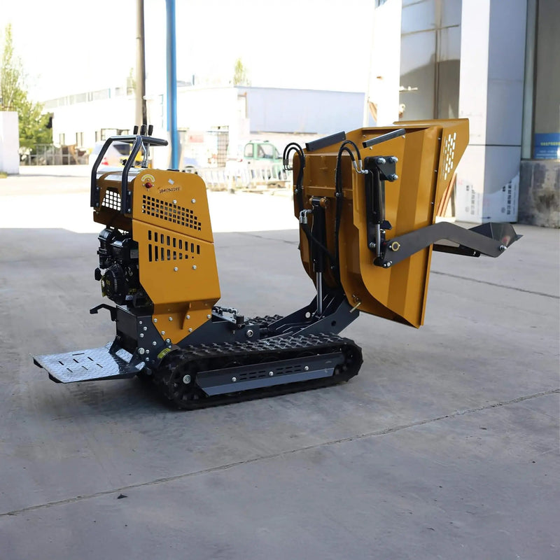 Heavy-Duty 6.5HP 1100LBS Tracked Hydraulic Dumper With Shovel (SAK62780) by SAKSBY WHOLESALE