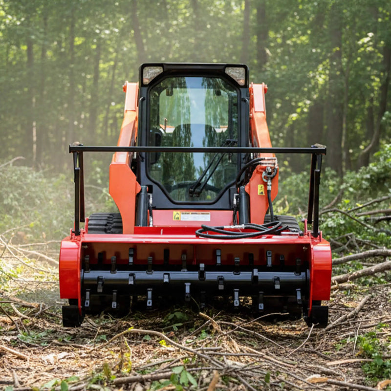 Heavy-Duty 60-Inch Hydraulic Forestry Mulcher Skid Steer Loader Attachment (SAK50792) by SAKSBY WHOLESALE