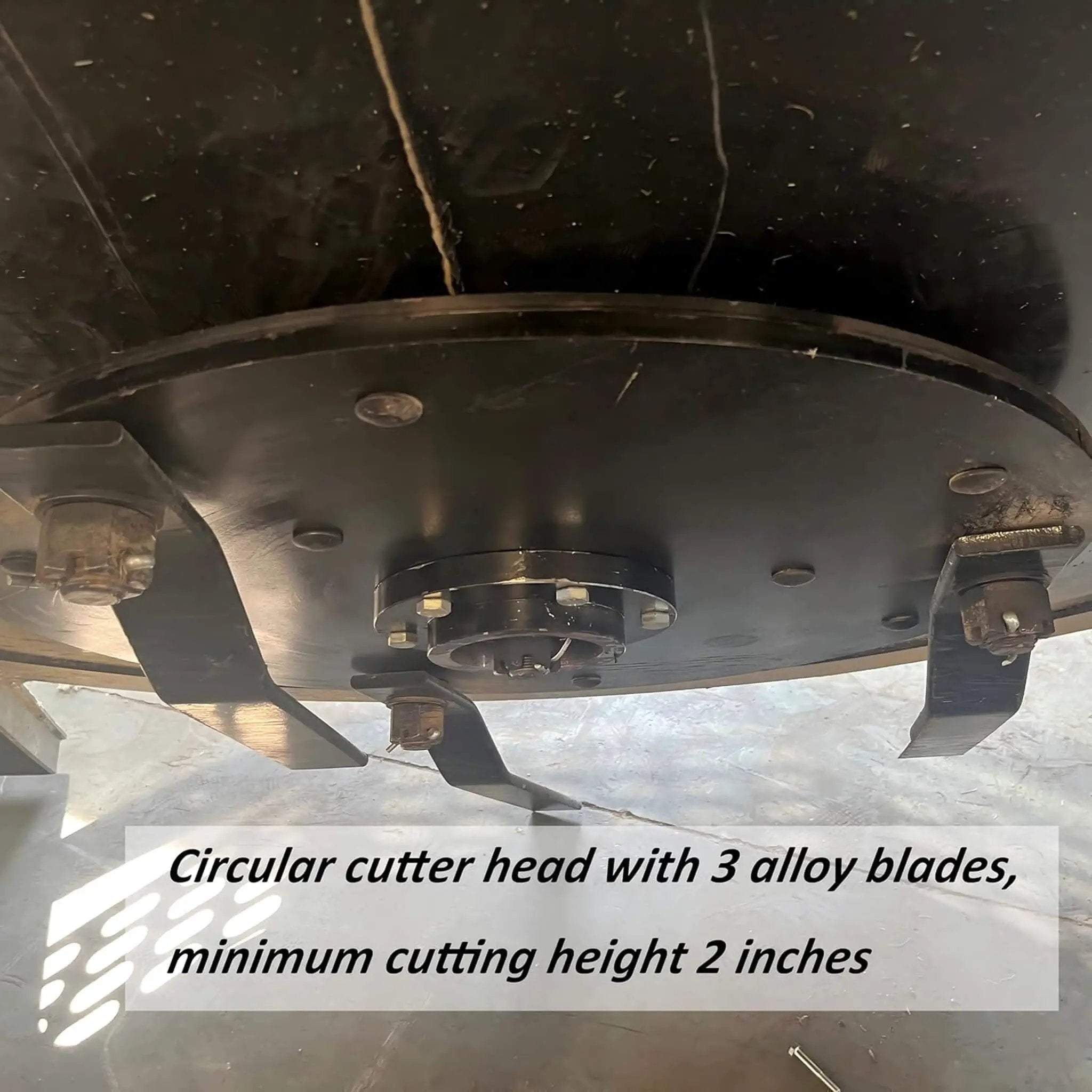 Heavy-Duty 66-Inch Open Front Deck Skid Steer Brush Cutter Attachment With 3 Steel Blades (SAK53108) by SAKSBY WHOLESALE