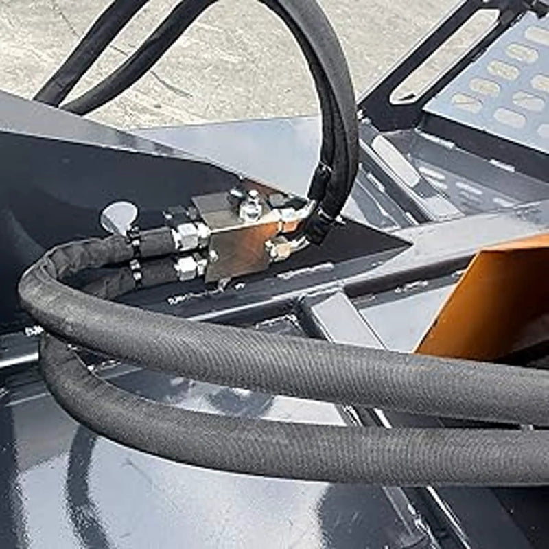 Heavy-Duty 66-Inch Open Front Deck Skid Steer Brush Cutter Attachment With 3 Steel Blades (SAK53108) by SAKSBY WHOLESALE
