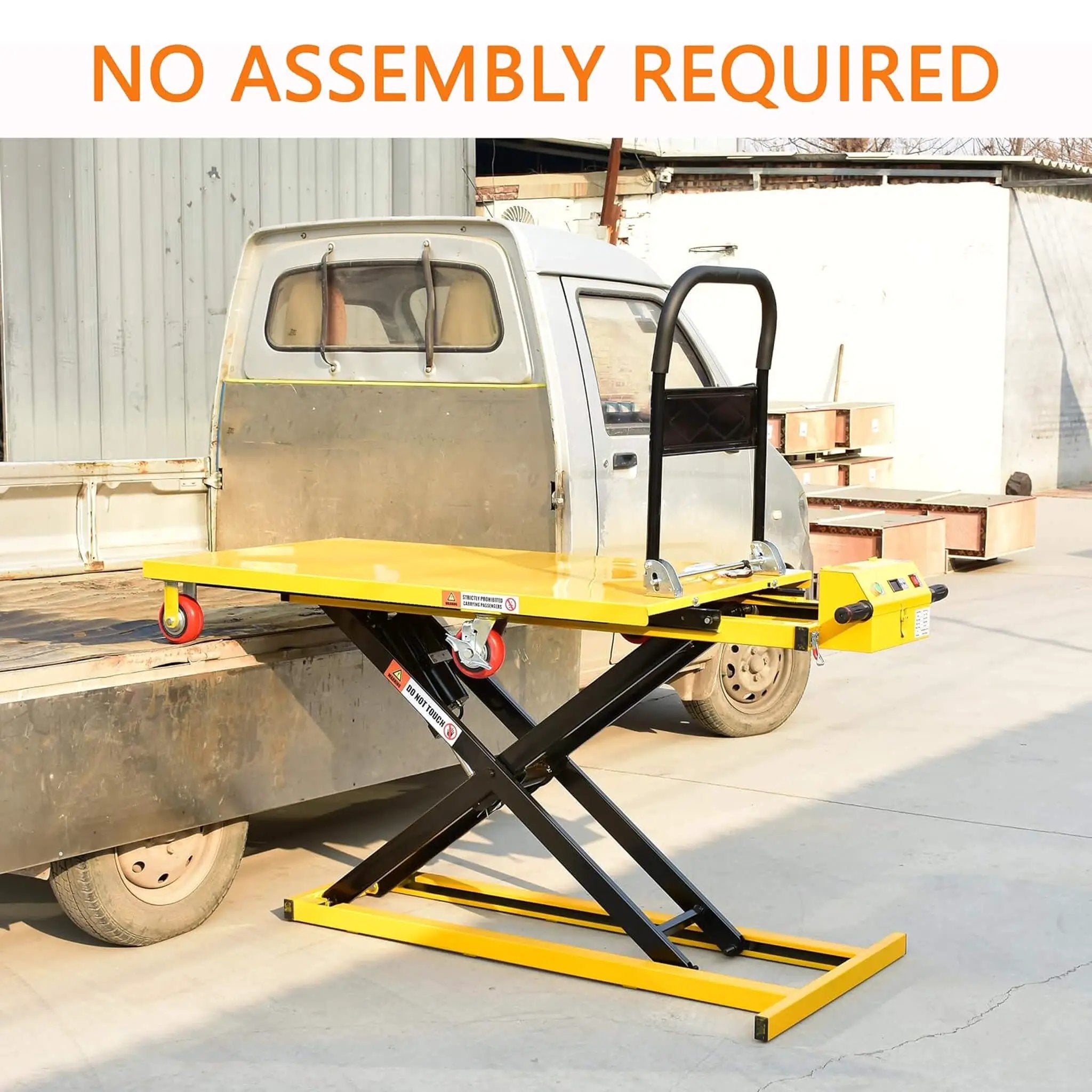 Heavy-Duty 660LBS Portable Electric Lift Table Handcart (SAK84613) by SAKSBY WHOLESALE
