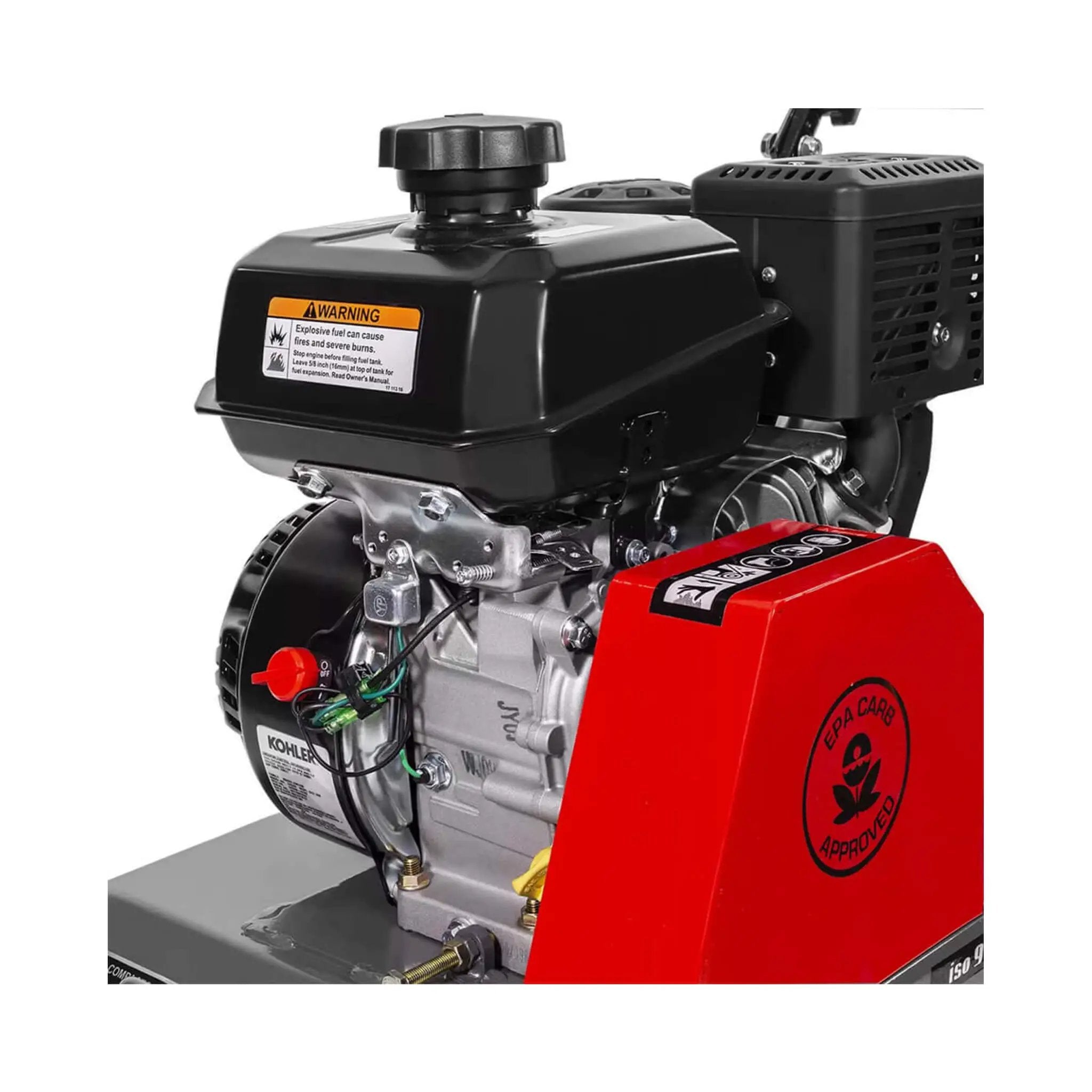 Heavy-Duty 6HP Industrial Gas-Powered Quad Clean Vibratory Plate Dirt Soil Road Compactor (SAK97512) by SAKSBY WHOLESALE