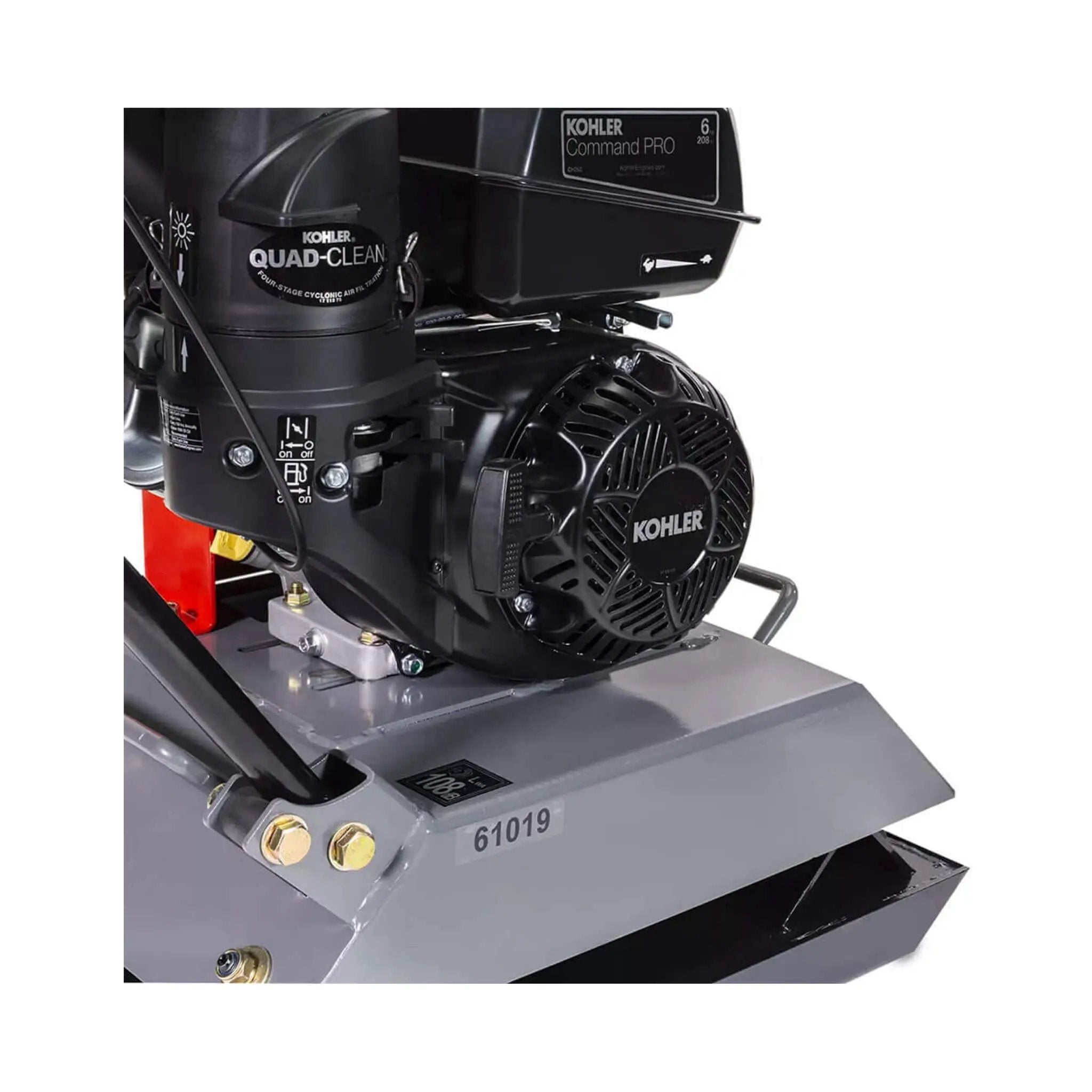 Heavy-Duty 6HP Industrial Gas-Powered Quad Clean Vibratory Plate Dirt Soil Road Compactor (SAK97512) by SAKSBY WHOLESALE