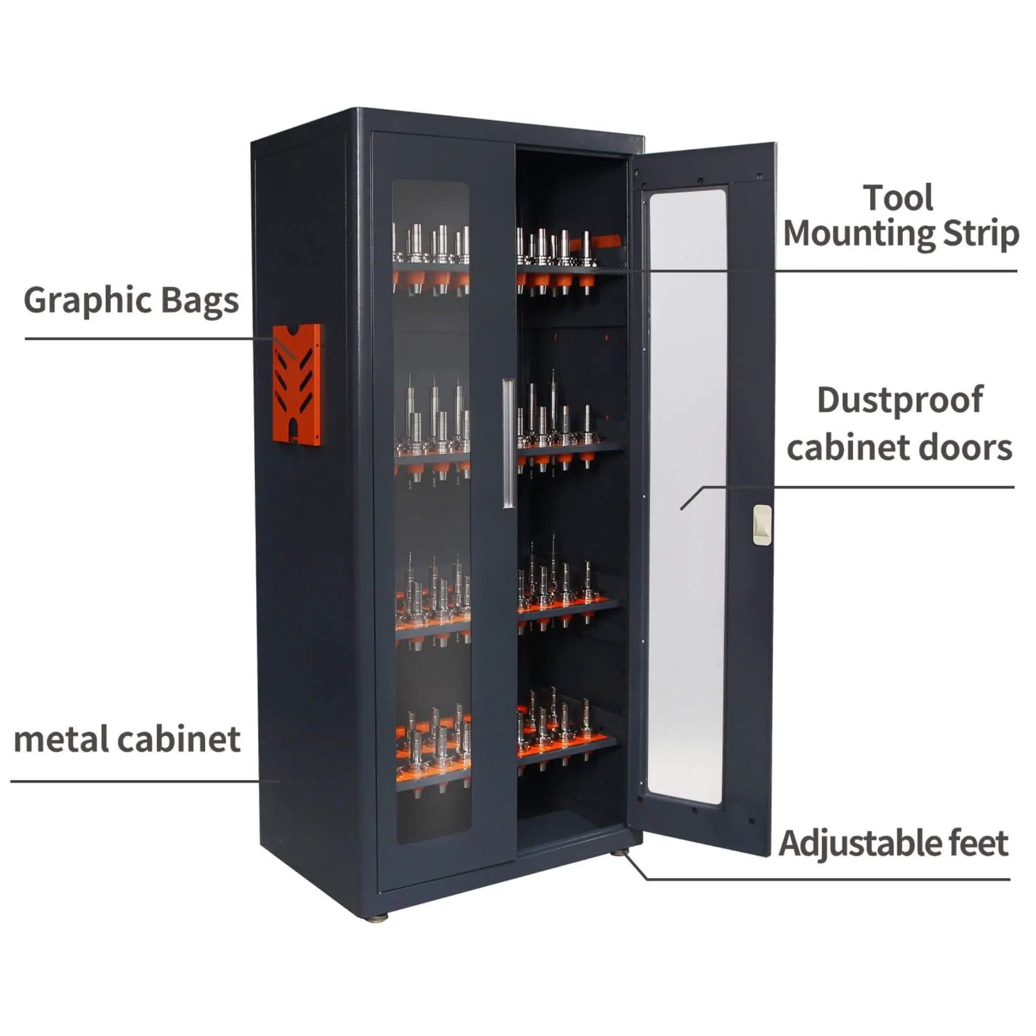 Heavy-Duty 72-Inch CNC Tool Cabinet For Garages, Workshops, And Repair Shops (SAK38240) by SAKSBY WHOLESALE