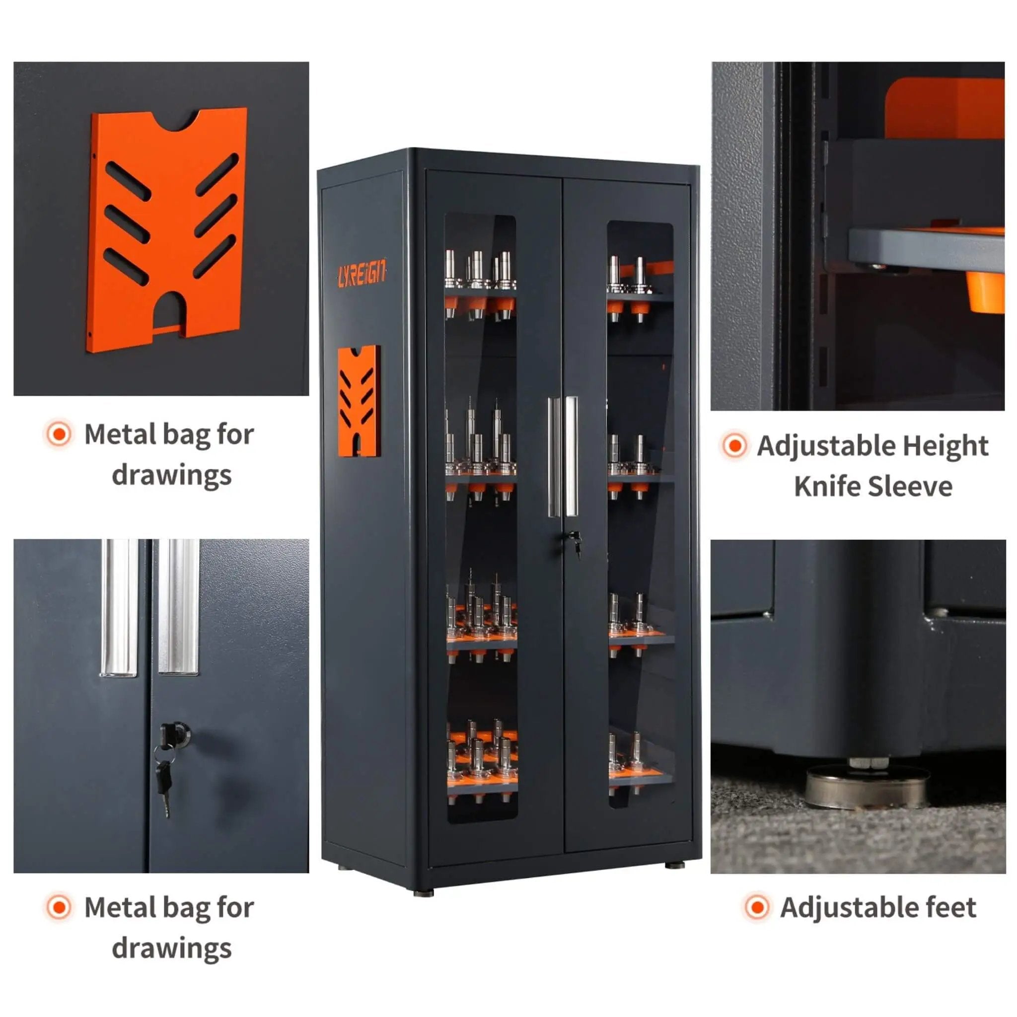 Heavy-Duty 72-Inch CNC Tool Cabinet For Garages, Workshops, And Repair Shops (SAK38240) by SAKSBY WHOLESALE
