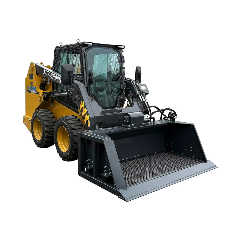 Heavy-Duty 72-Inch Hydraulic Screening Bucket Skid Steer Attachment (SAK14786) by SAKSBY WHOLESALE