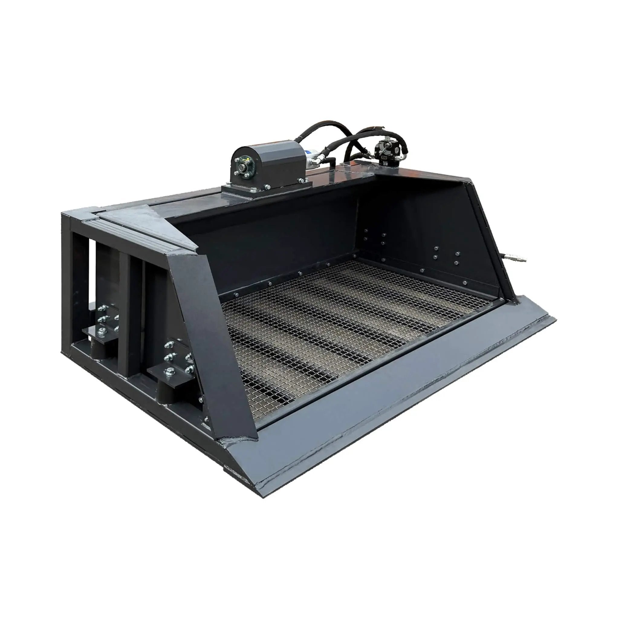 Heavy-Duty 72-Inch Hydraulic Screening Bucket Skid Steer Attachment (SAK14786) by SAKSBY WHOLESALE