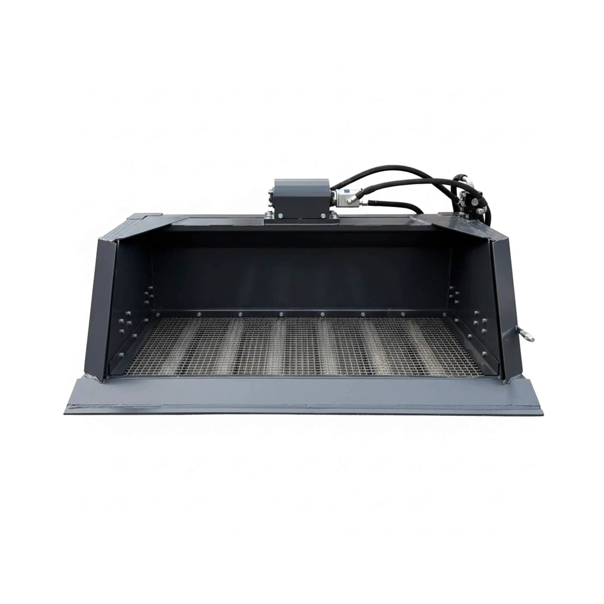 Heavy-Duty 72-Inch Hydraulic Screening Bucket Skid Steer Attachment (SAK14786) by SAKSBY WHOLESALE