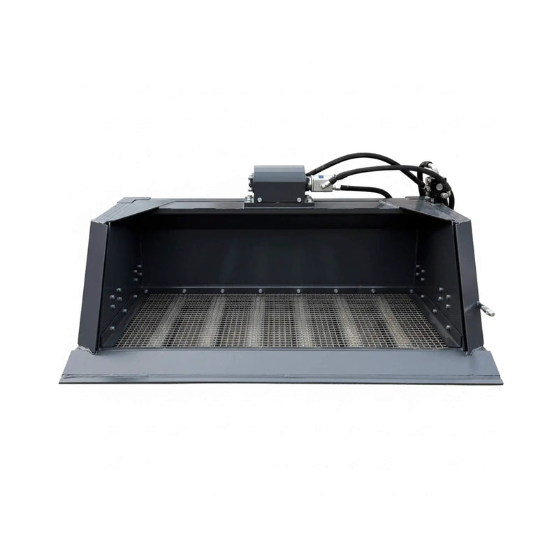 Heavy-Duty 72-Inch Hydraulic Screening Bucket Skid Steer Attachment (SAK14786) by SAKSBY WHOLESALE