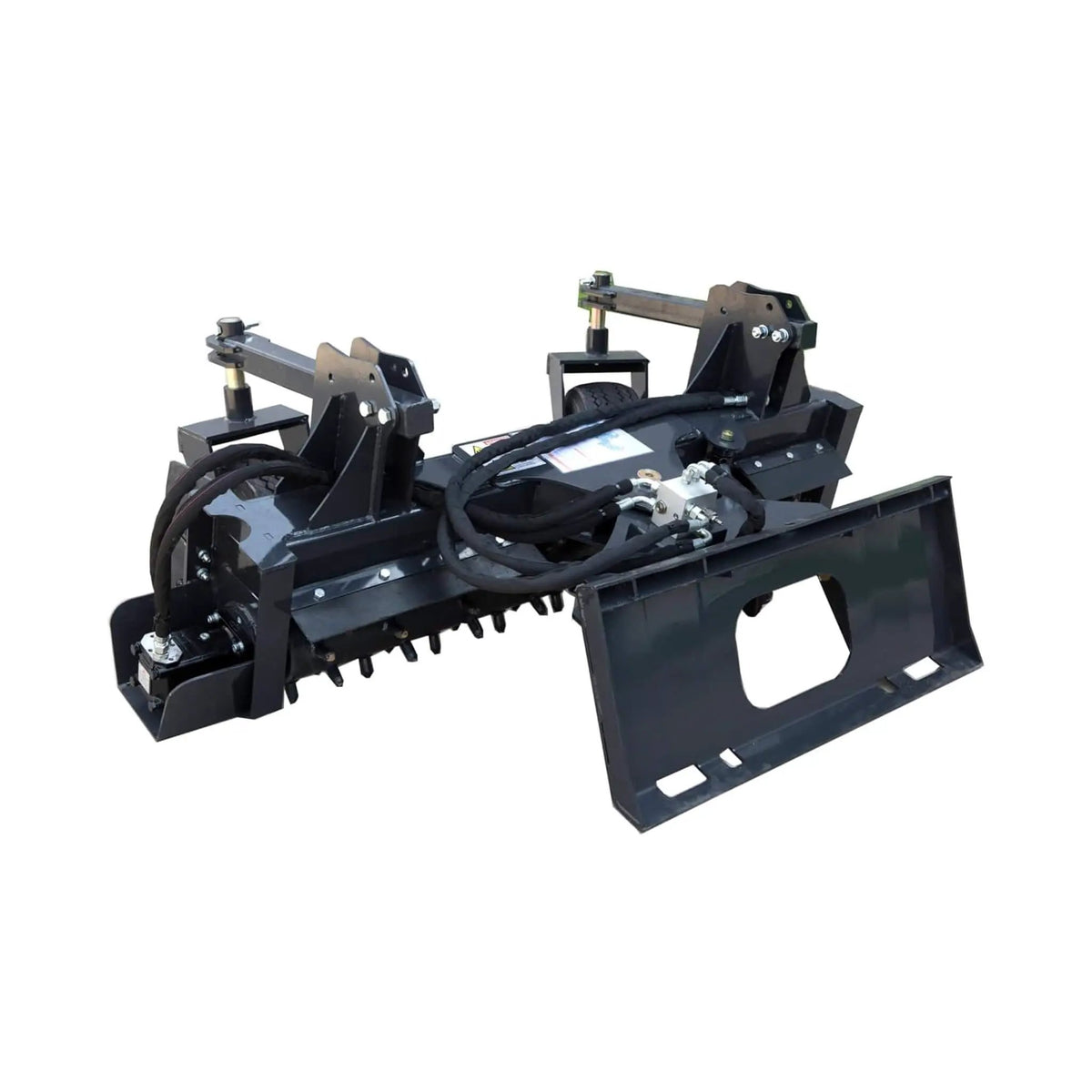 Heavy-Duty 72-Inch Industrial Soil Power Rake Skid Steer Attachment (SAK63905) by SAKSBY WHOLESALE