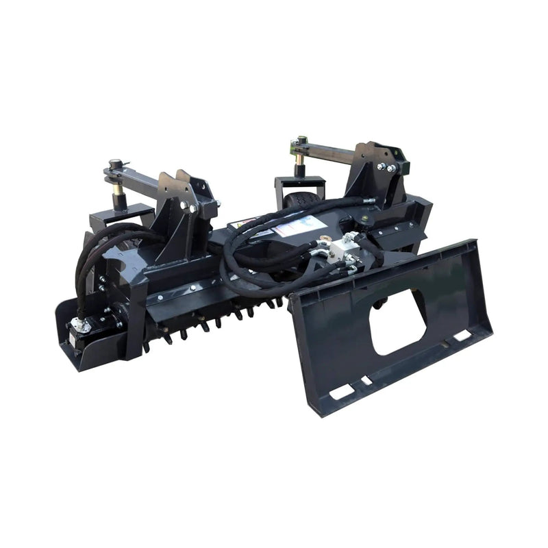 Heavy-Duty 72-Inch Industrial Soil Power Rake Skid Steer Attachment (SAK63905) by SAKSBY WHOLESALE