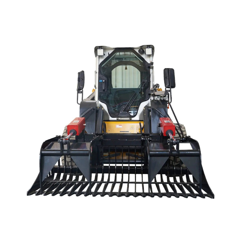 Heavy-Duty 72-Inch Rock Grapple Bucket Skid Steer Attachment With Quick Attach (SAK85019) by SAKSBY WHOLESALE