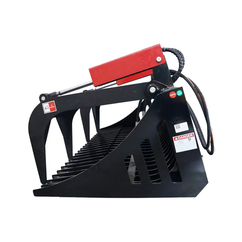 Heavy-Duty 72-Inch Rock Grapple Bucket Skid Steer Attachment With Quick Attach (SAK85019) by SAKSBY WHOLESALE