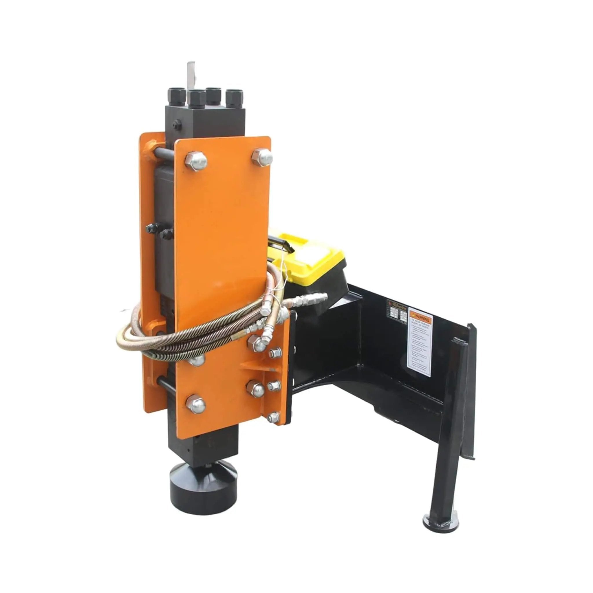 Heavy-Duty 750 FT-LB Hydraulic Skid Steer Pile Hammer Attachment (SAK59134) by SAKSBY WHOLESALE
