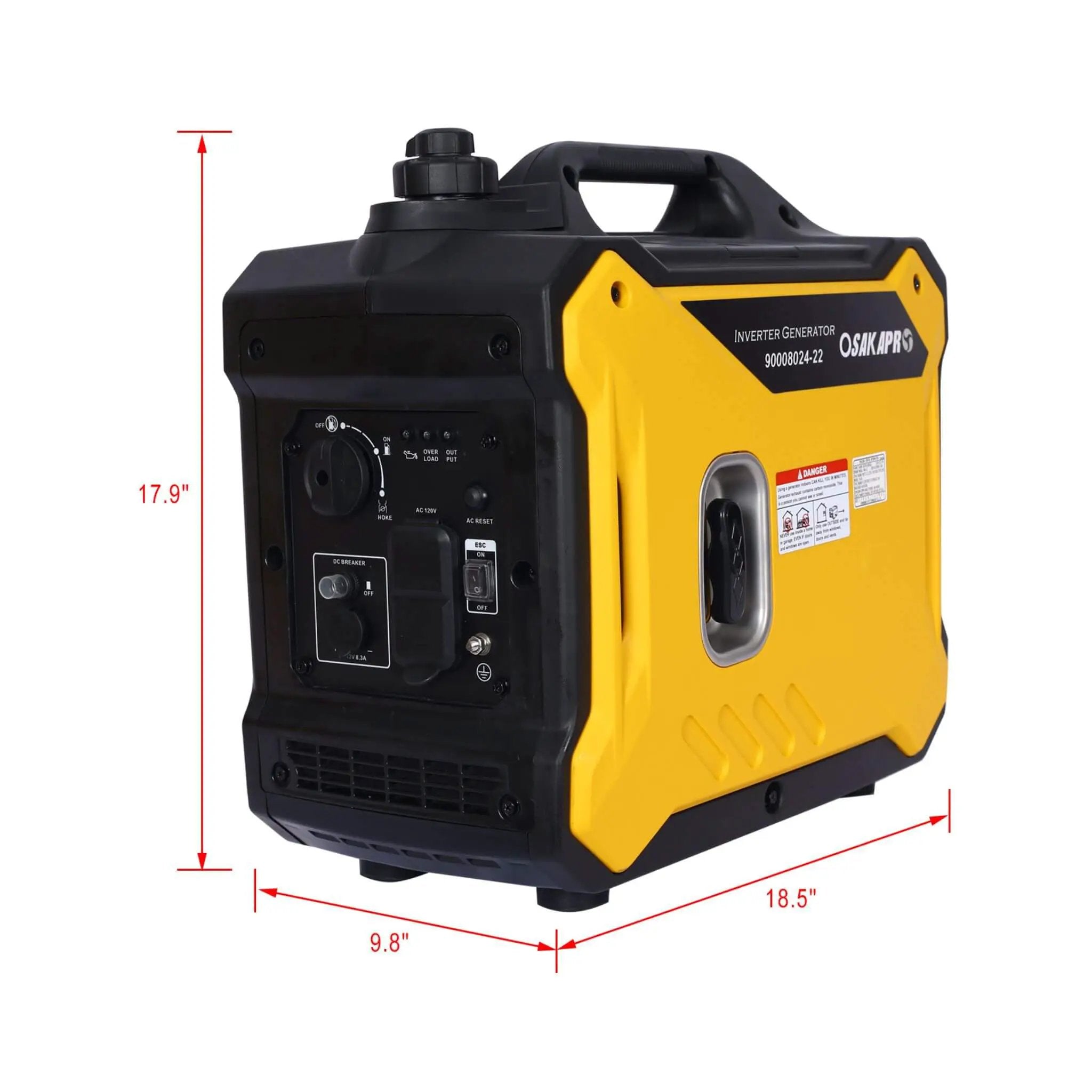 Heavy-Duty 79CC Ultra Quiet 2000W Portable Inverter Gas Generator (SAK75290) by SAKSBY WHOLESALE