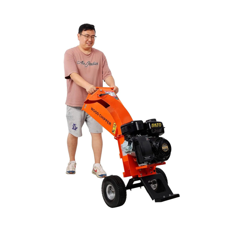 Heavy-Duty 7HP 212CC Gas Wood Chipper Shredder Mulcher (SAK59184) by SAKSBY WHOLESALE