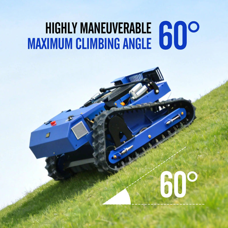 Heavy-Duty 7HP Commercial Remote-Controlled Tracked Gasoline Lawn Mower (SAK94270) by SAKSBY WHOLESALE