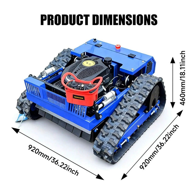 Heavy-Duty 7HP Commercial Remote-Controlled Tracked Gasoline Lawn Mower (SAK94270) by SAKSBY WHOLESALE