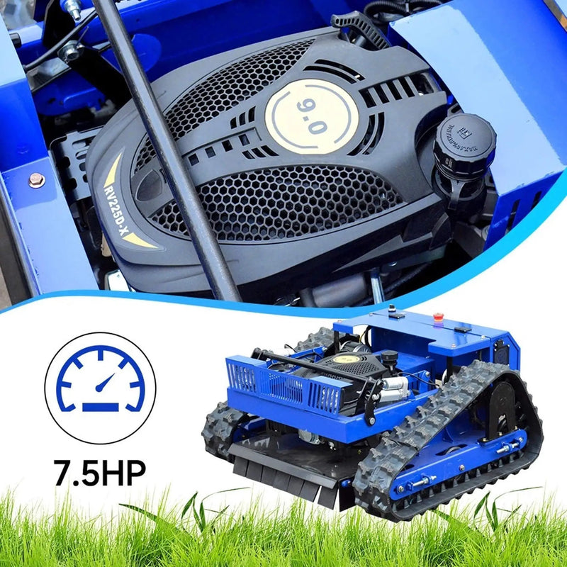 Heavy-Duty 7HP Commercial Remote-Controlled Tracked Gasoline Lawn Mower (SAK94270) by SAKSBY WHOLESALE